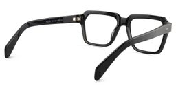 Cally Square Black Glasses5