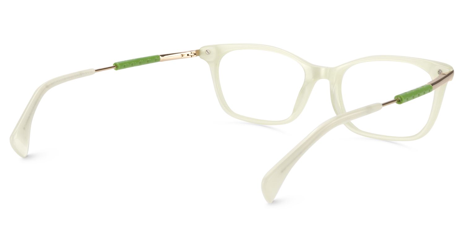 Rectangle Beige Glasses | Zeelool Glasses5