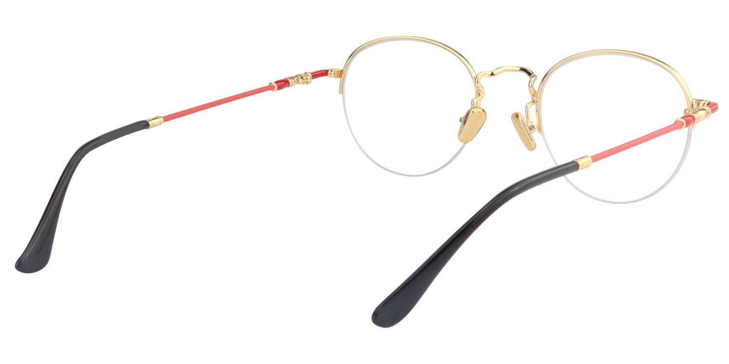 Round Red Glasses | Zeelool Glasses5