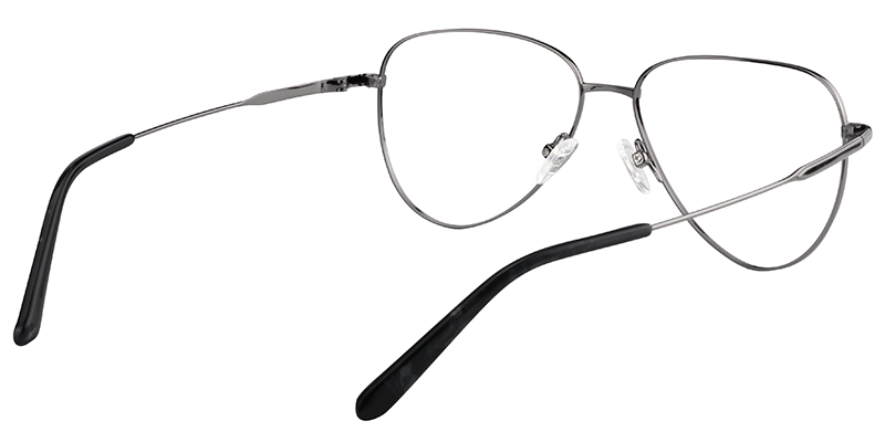 Geometric Gray Glasses | Zeelool Eyeglass Frames5