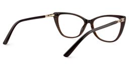 Candra Cat eye Brown Glasses5