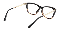 Hebe Cateye Black Glasses3