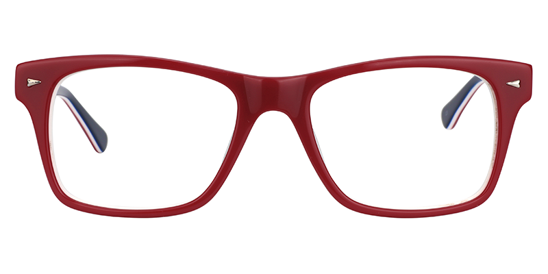 Rectangle Red Glasses0