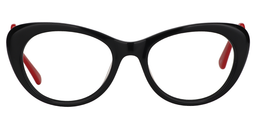 Dolores Cateye Black Glasses0