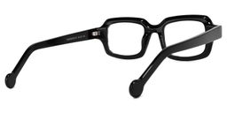 Rune Square Black-White Glasses4