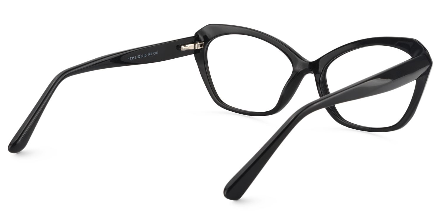Rectangle Black Glasses| Zeelool Glasses5