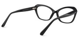 Carlotta Rectangle Black Glasses5