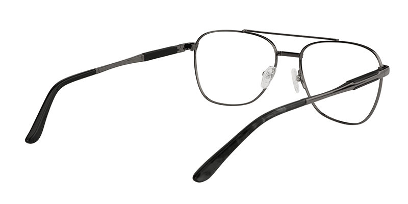 Aviator Gray Glasses | Zeelool Eyewear5