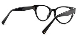 Carroll Oval Black Glasses5