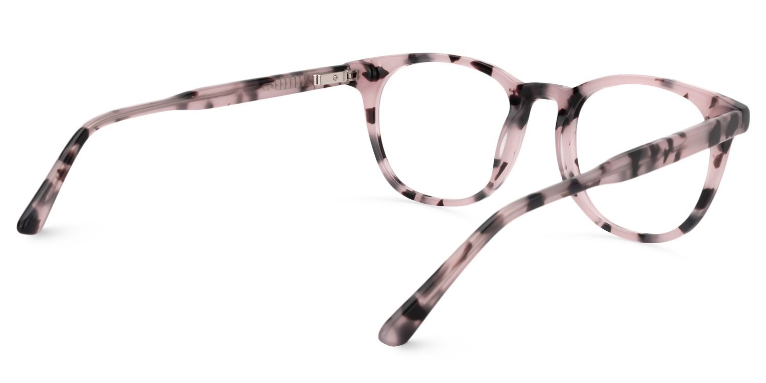 Round Pink Floral Glasses | Zeelool Glasses5