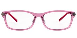 Anastasia Rectangle Pink-Red Glasses0