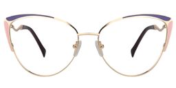 Celestine Cat Eye Purple Glasses0