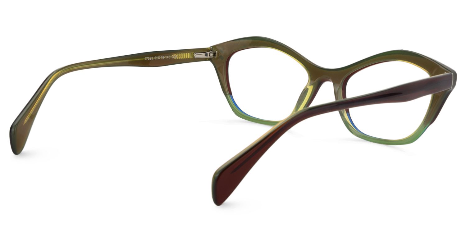 Cat Eye Green Glasses | Zeelool Glasses5
