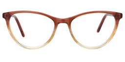 Editha Cateye Gradient Orange Glasses0