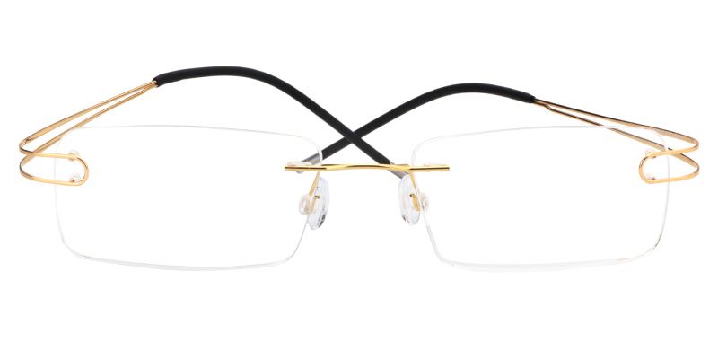 Skyler Rectangle Titanium Glasses 