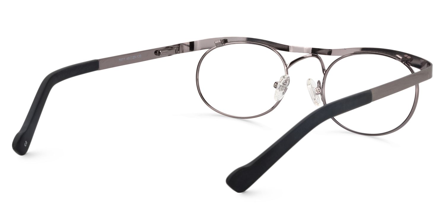 Aviator Silver Glasses | Zeelool Glasses5