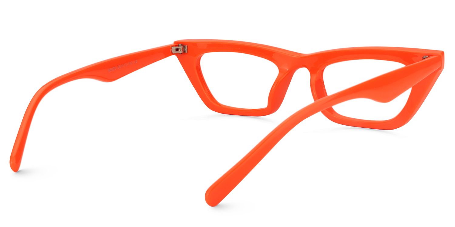 Cat Eye Orange Glasses | Zeelool Glasses5