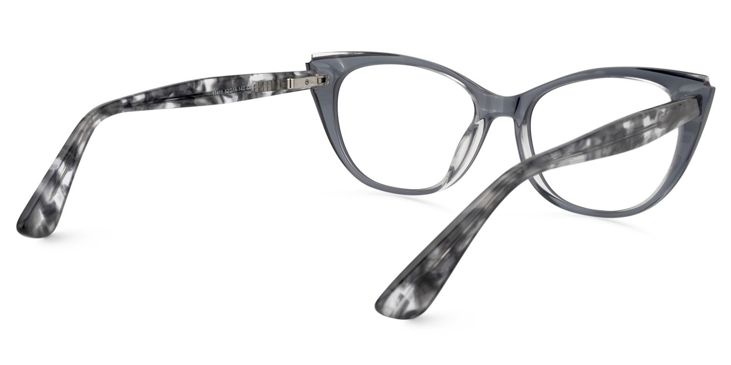 Cat Eye Gray Glasses | Zeelool Glasses5