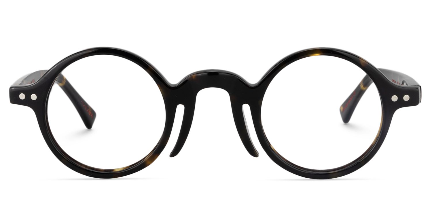 Round Yellow-Tortoise Glasses | Zeelool Glasses0