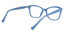 Cesar Rectangle Blue Glasses5