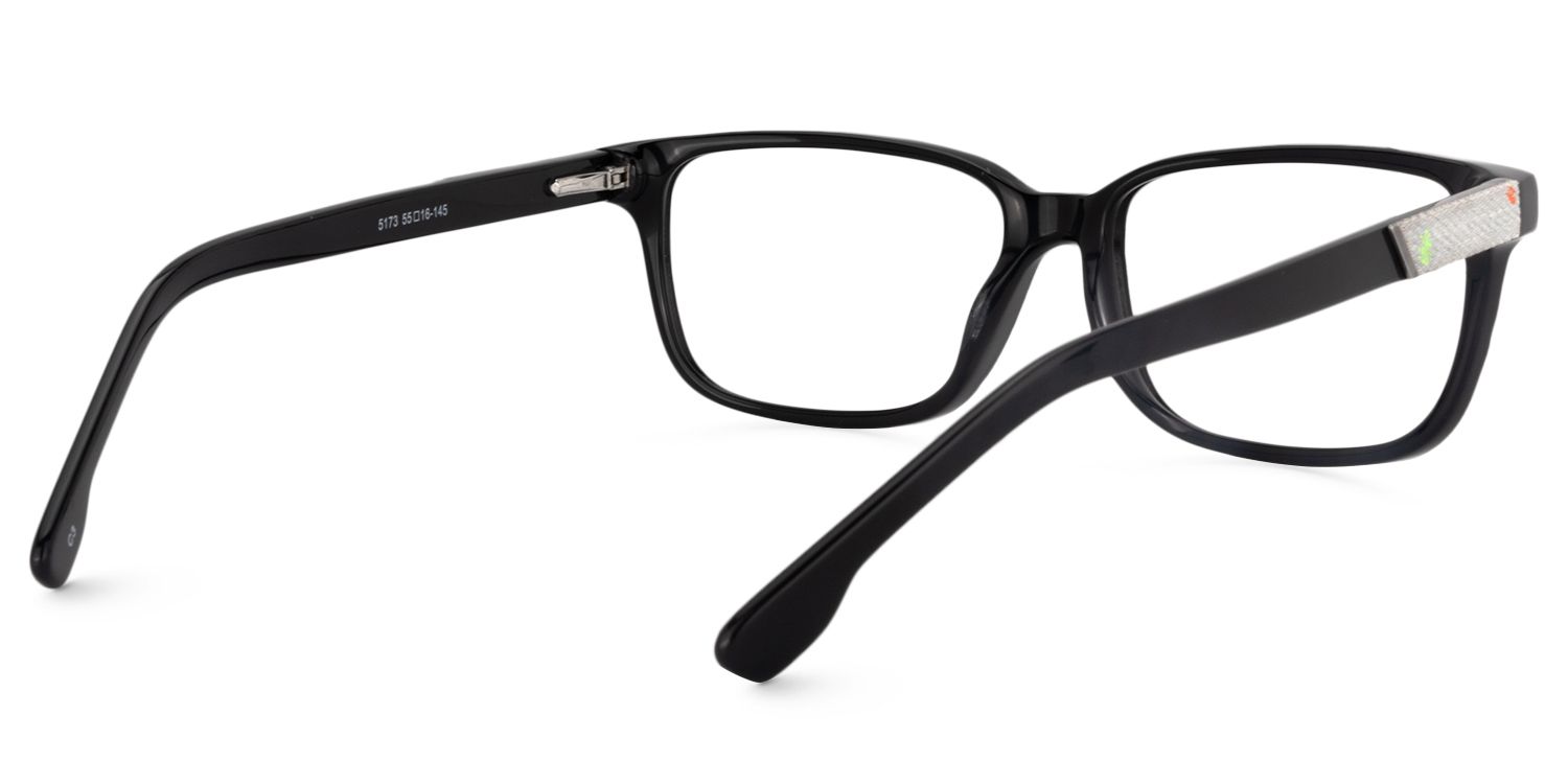 Rectangle Gray Glasses | Zeelool Glasses5