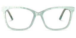 Chauncey Rectangle Green Glasses0