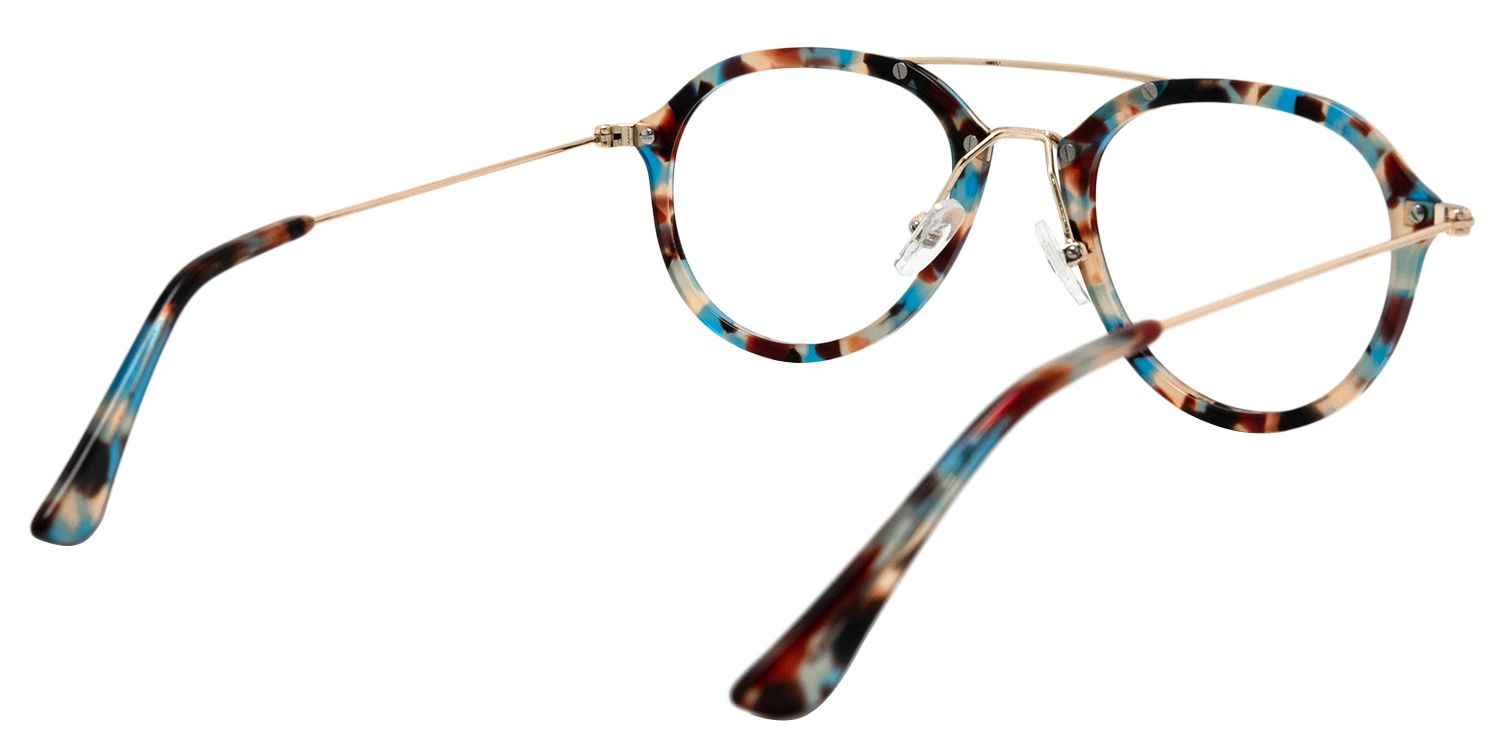 Aviator Blue Tortoise Glasses | Zeelool Glasses5