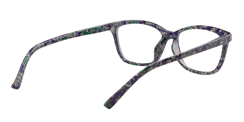 Rectangle Purple Reading Glasses | Zeelool Reading Glasses5