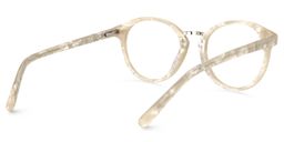 Chloe Round Beige Glasses5