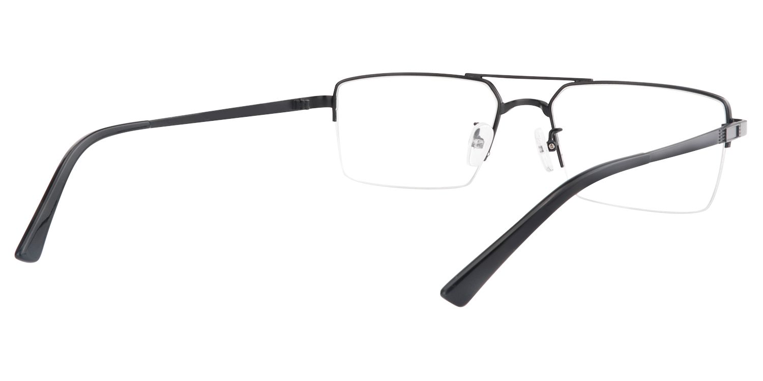 Aviator Black Glasses | Zeelool Glasses5