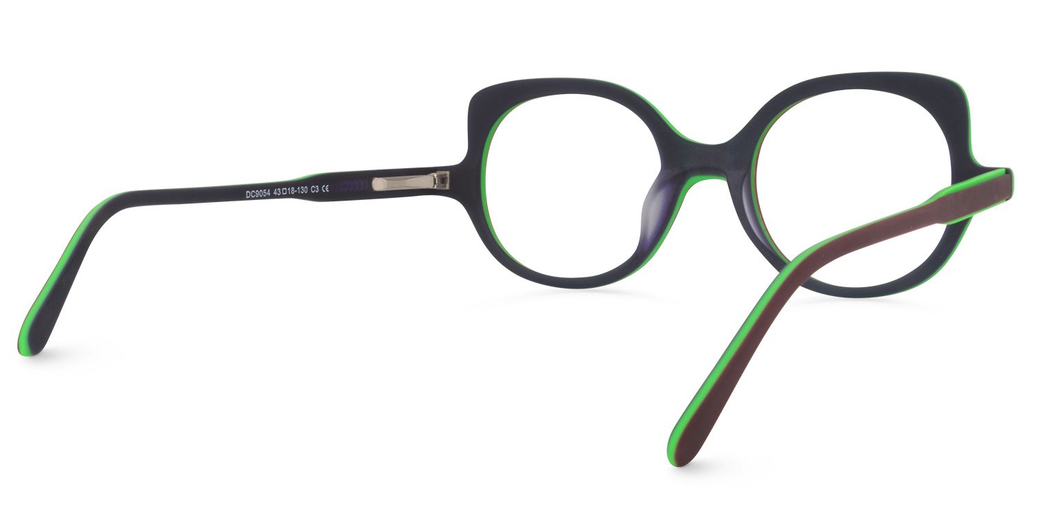 Round Dark-Red Glasses | Zeelool Glasses5