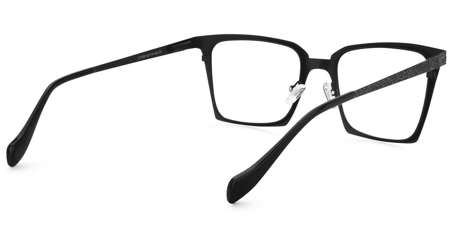 Square Black Glasses | Zeelool Glasses5