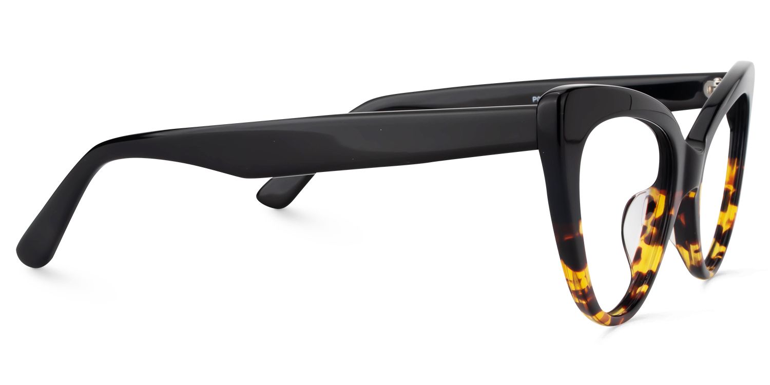Cat Eye Yellow Tortoise Glasses | Zeelool Glasses3