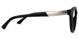 Clayborne Round Black Glasses3