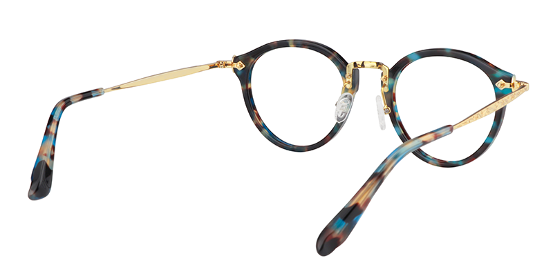 Round Blue-Tortoise Glasses | Zeelool Prescription Glasses5