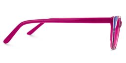 Cleatus Rectangle Bright Pink Glasses3