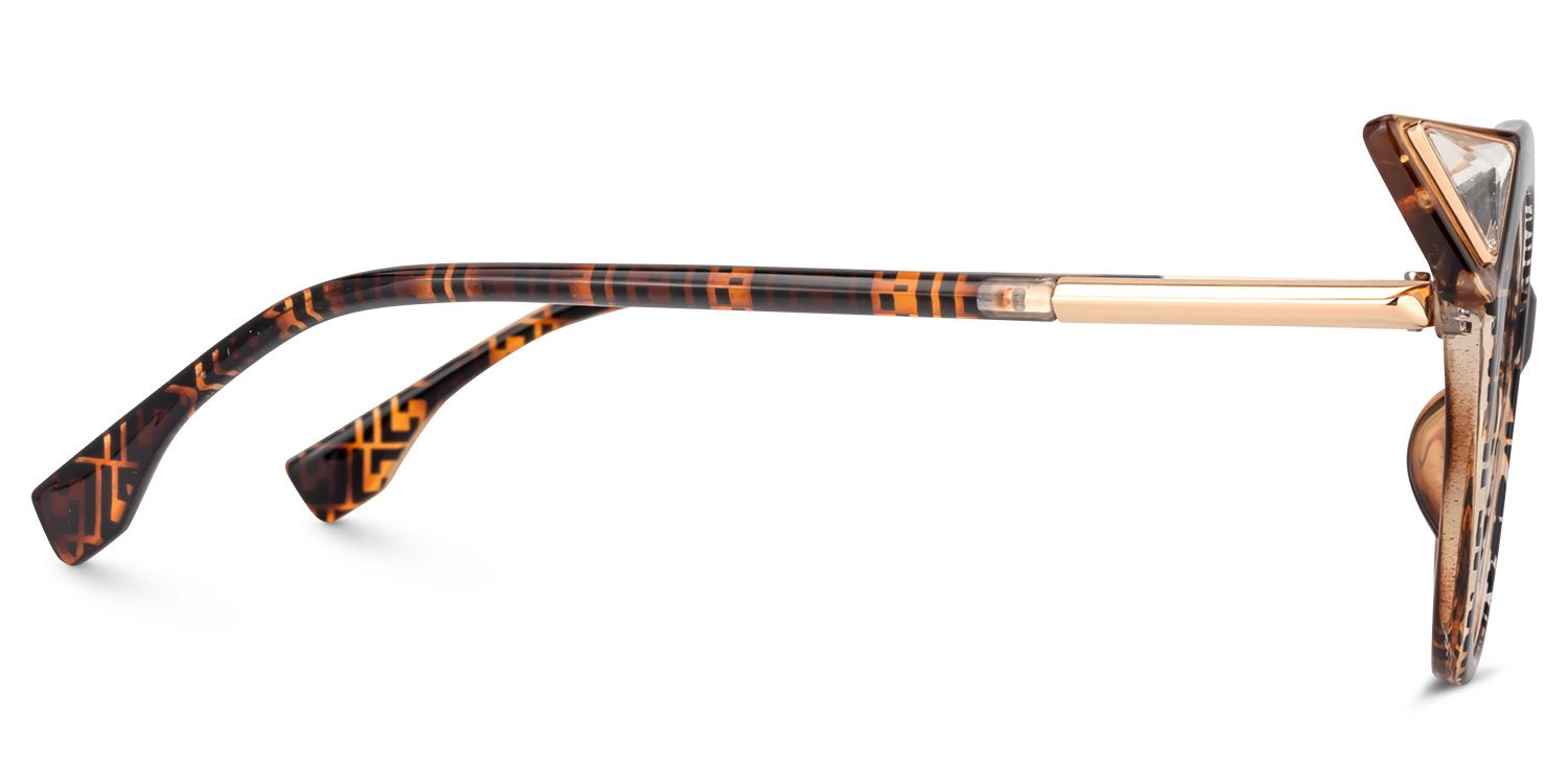 Cat Eye Brown Glasses | Zeelool Glasses3