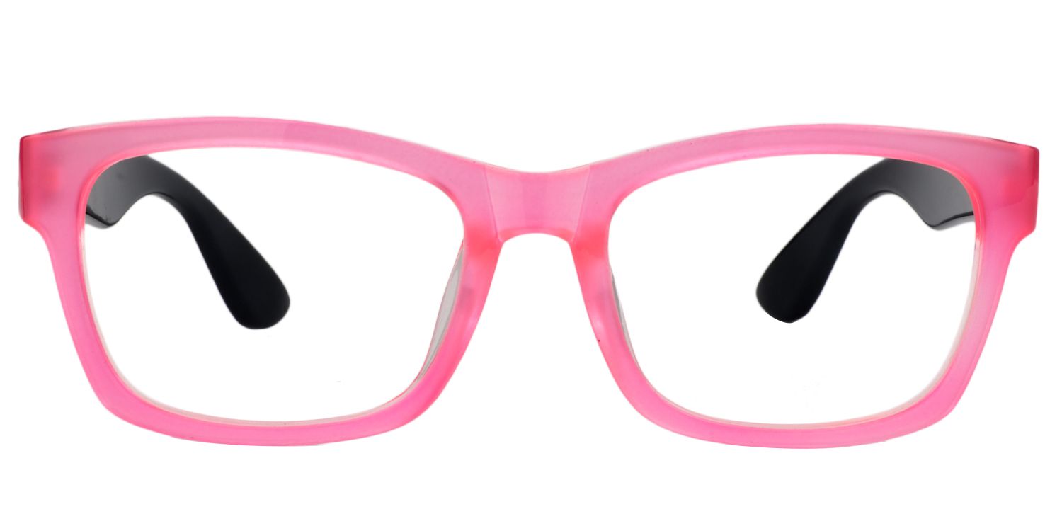 Rectangle Pink Glasses | Zeelool Glasses0