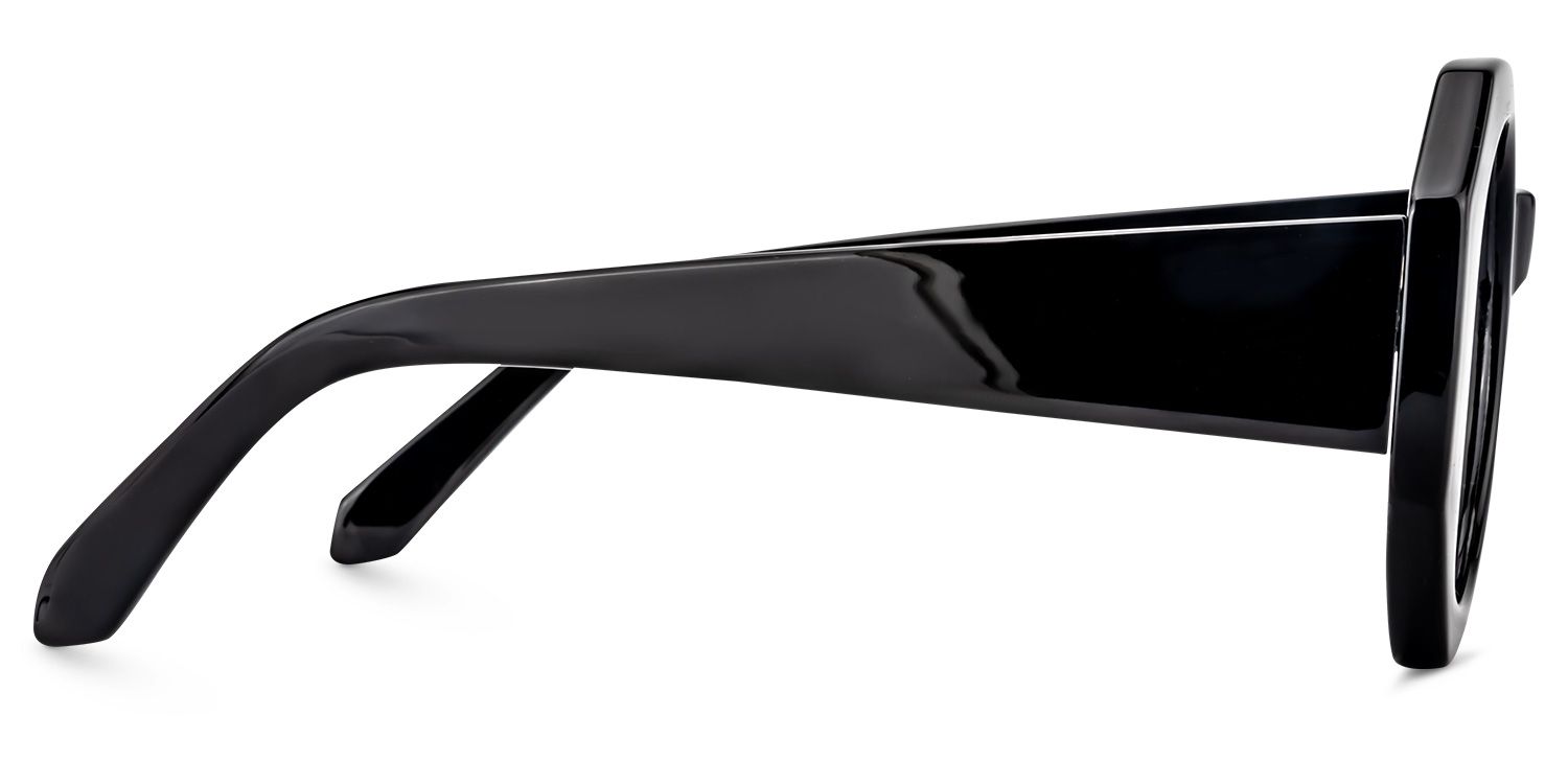 Geometric Black Glasses | Zeelool Glasses3