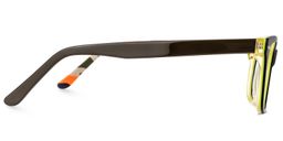 Donnie Rectangle Black Glasses3