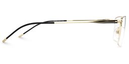 Edwin Rectangle Gold Glasses3