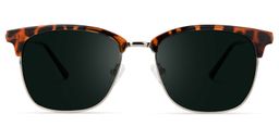 Marcelle Square Tortoise Sunglasses0