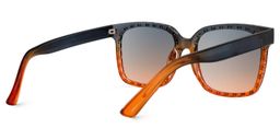 Amador Square Orange Sunglasses3