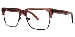 Mienzer Browline Brown Glasses1