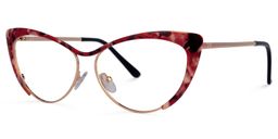 Ellen Cateye Red-Tortoise Glasses4