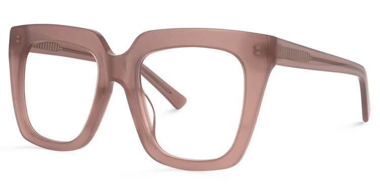 Leachon Square Rose-Taupe Glasses
