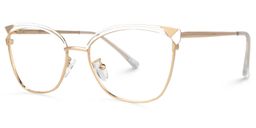 Exey Cateye White Glasses1