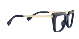 Oakes Rectangle Dark Blue Glasses4