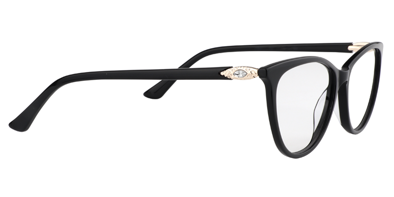 Oval Black Glasses | Zeelool Eyeglasses4