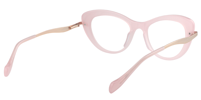 Cateye Pink Glasses | Zeelool Eyeglasses5